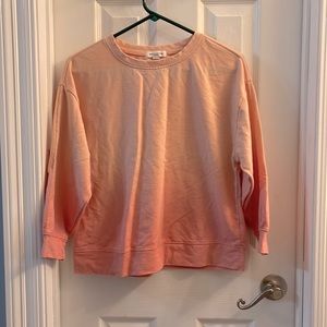 beachlunglounge collection pink gradient sweater